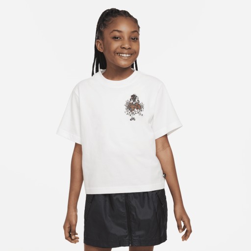 Sky Brown x Nike SB skateshirt voor meisjes - Wit